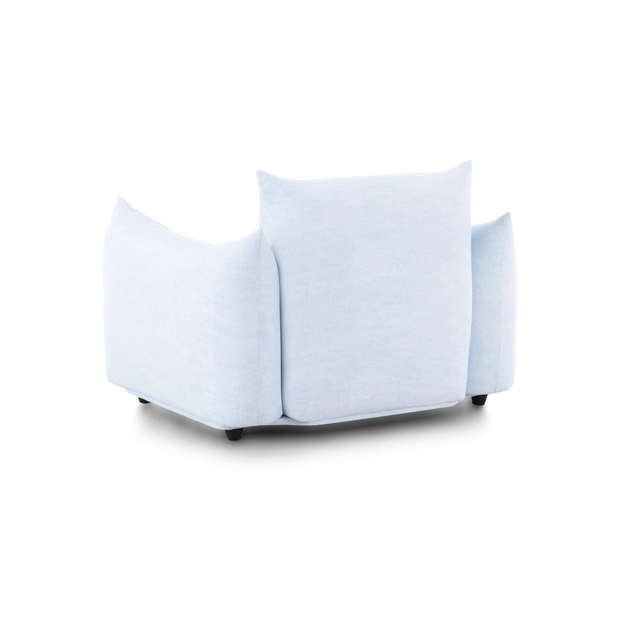 TOV Saint Tropez Light Blue Performance Petite Boucle Outdoor Armchair