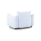 TOV Saint Tropez Light Blue Performance Petite Boucle Outdoor Armchair