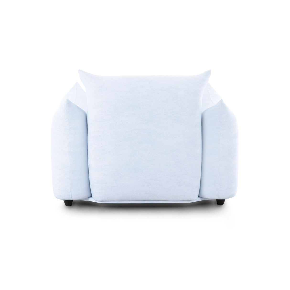 TOV Saint Tropez Light Blue Performance Petite Boucle Outdoor Armchair
