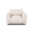 TOV Saint Tropez Cream Performance Petite Boucle Outdoor Armchair