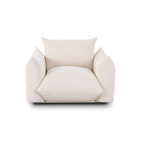 TOV Saint Tropez Cream Performance Petite Boucle Outdoor Armchair