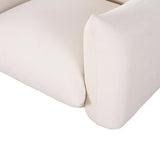 TOV Saint Tropez Cream Performance Petite Boucle Outdoor Armchair