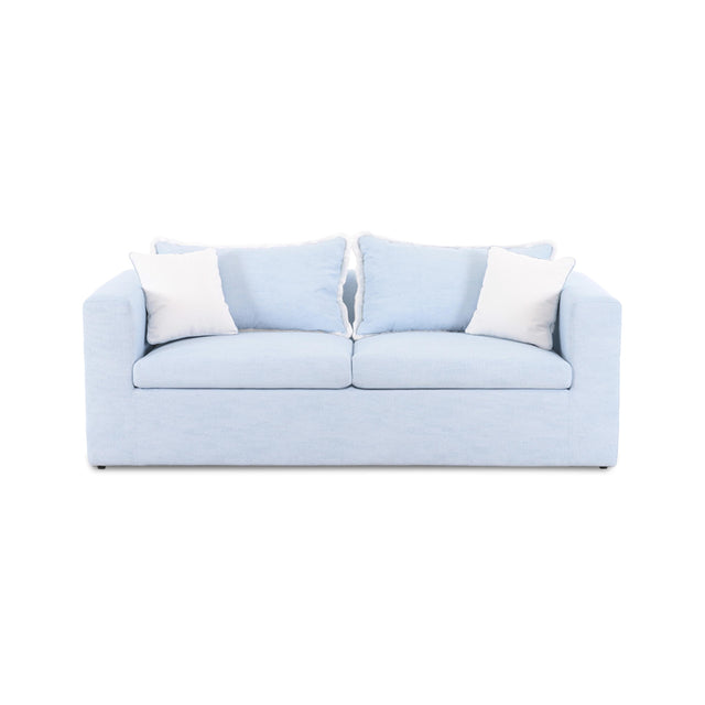 TOV Salty Light Blue Performance Petite Boucle Outdoor Sofa