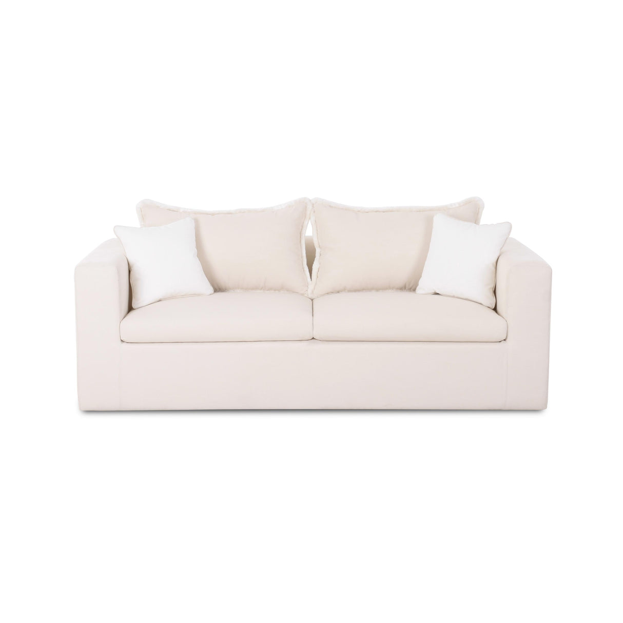 TOV Salty Cream Performance Petite Boucle Outdoor Sofa