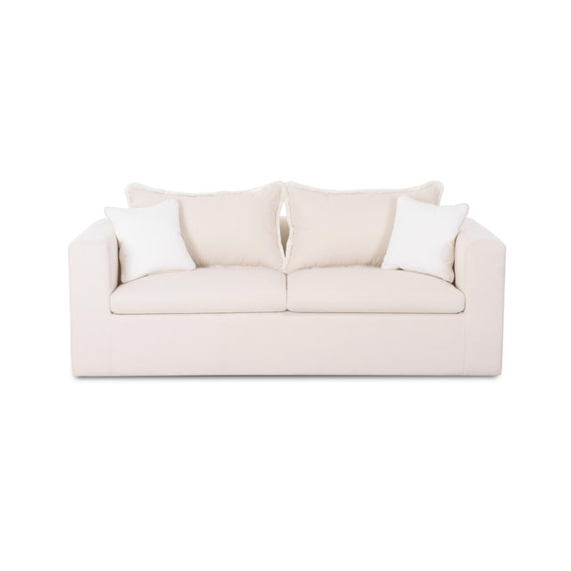 TOV Salty Cream Performance Petite Boucle Outdoor Sofa