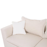 TOV Salty Cream Performance Petite Boucle Outdoor Sofa