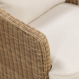 TOV Axel Cream Boucle Outdoor Accent Chair