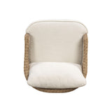 TOV Axel Cream Boucle Outdoor Accent Chair
