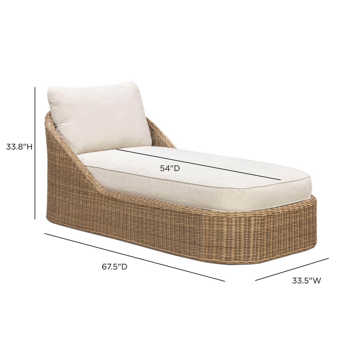 TOV Axel Cream Boucle Outdoor Lounge Chair