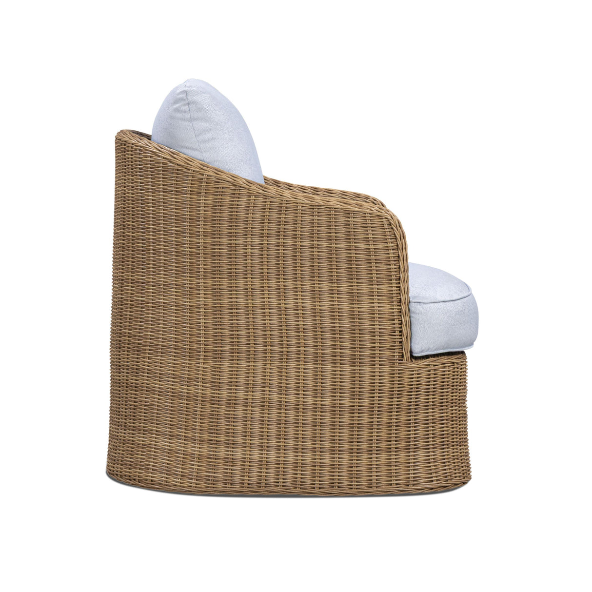 TOV Axel Blue Boucle Outdoor Accent Chair