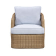TOV Axel Blue Boucle Outdoor Accent Chair