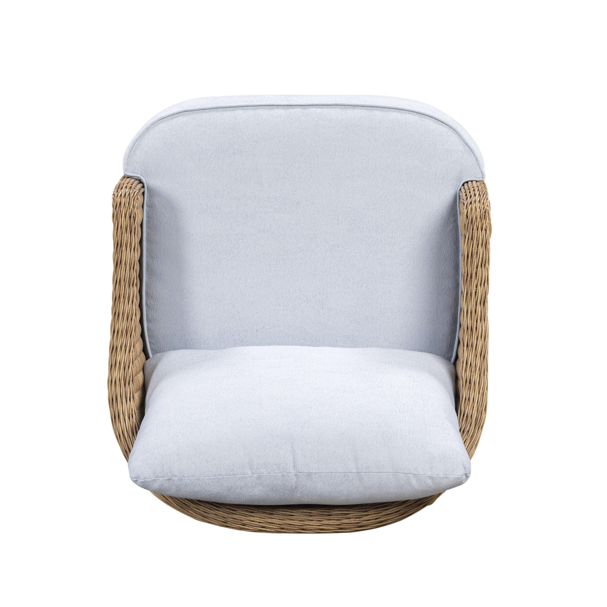 TOV Axel Blue Boucle Outdoor Accent Chair