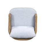TOV Axel Blue Boucle Outdoor Accent Chair
