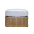 TOV Axel Blue Boucle Outdoor Ottoman