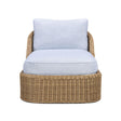 TOV Axel Blue Boucle Outdoor Lounge Chair