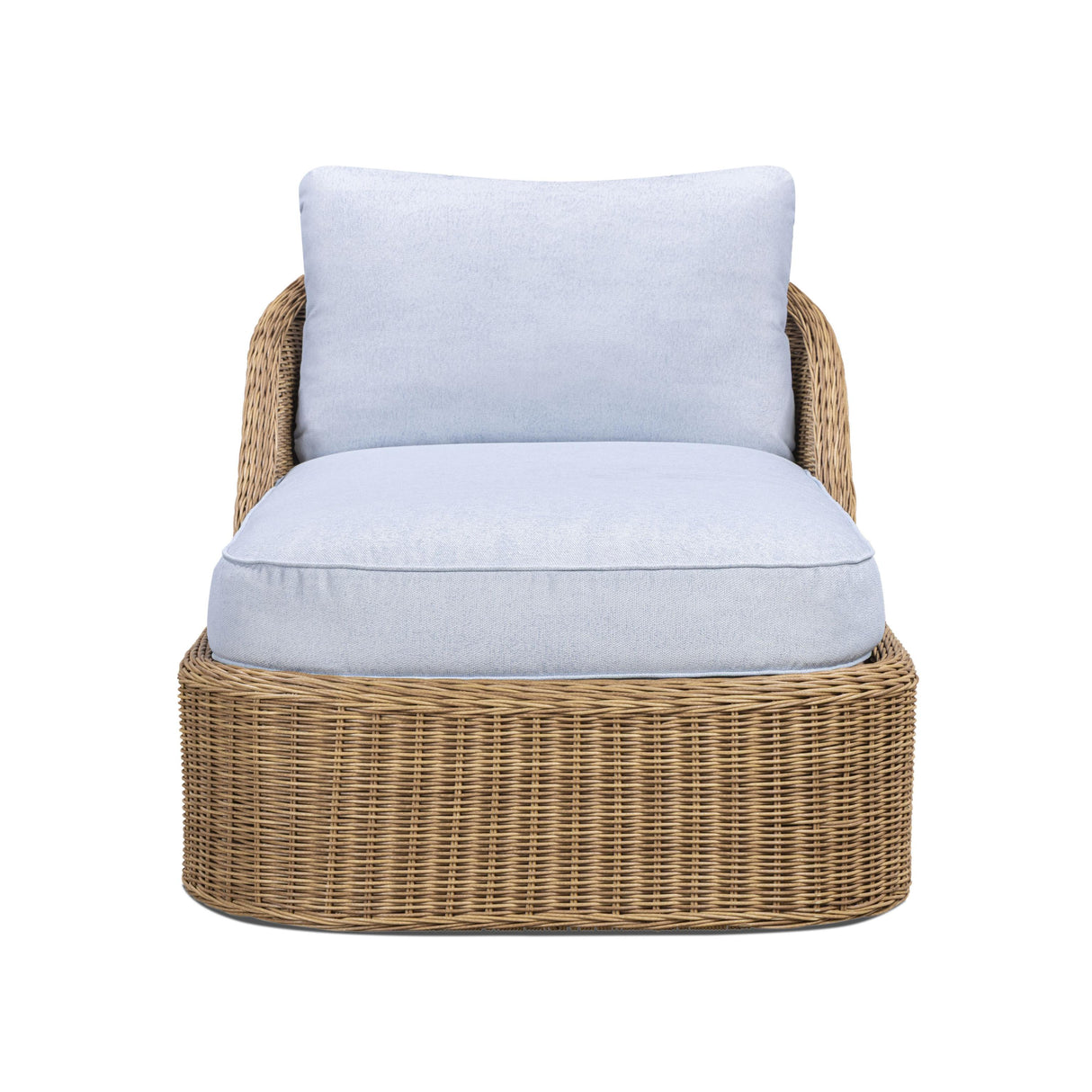 TOV Axel Blue Boucle Outdoor Lounge Chair