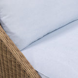 TOV Axel Blue Boucle Outdoor Lounge Chair