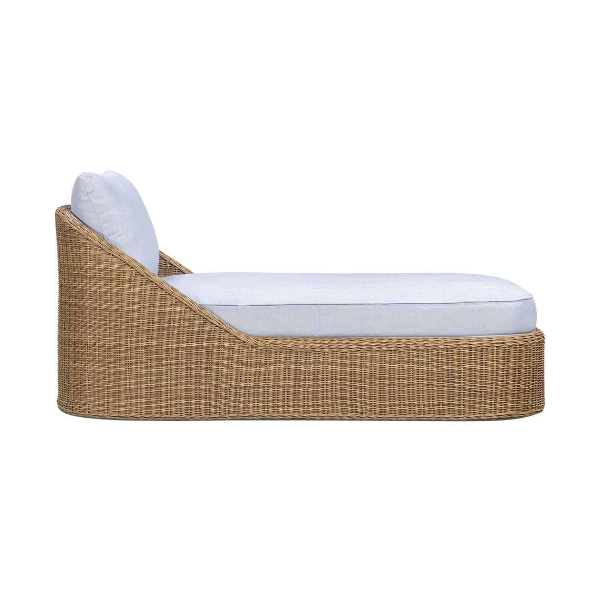 TOV Axel Blue Boucle Outdoor Lounge Chair