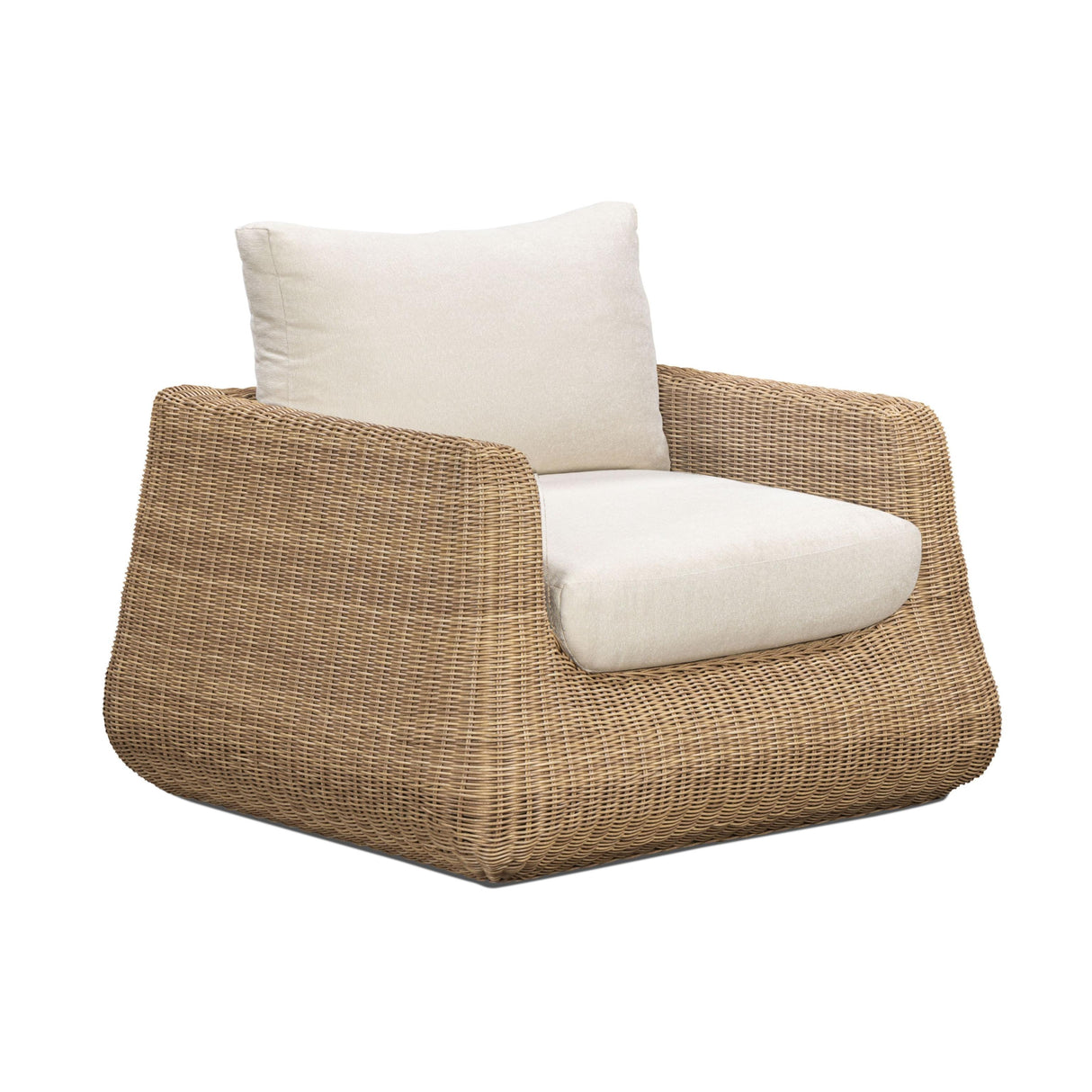 TOV Dana Cream Outdoor Accent Chair