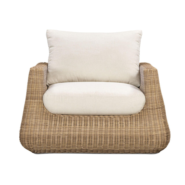 TOV Dana Cream Outdoor Accent Chair