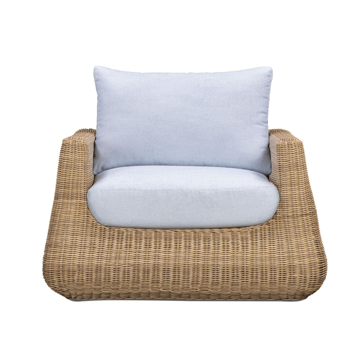 TOV Dana Light Blue Outdoor Accent Chair