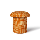 TOV Lucy Rust Orange Tribal Print Mushroom Stool