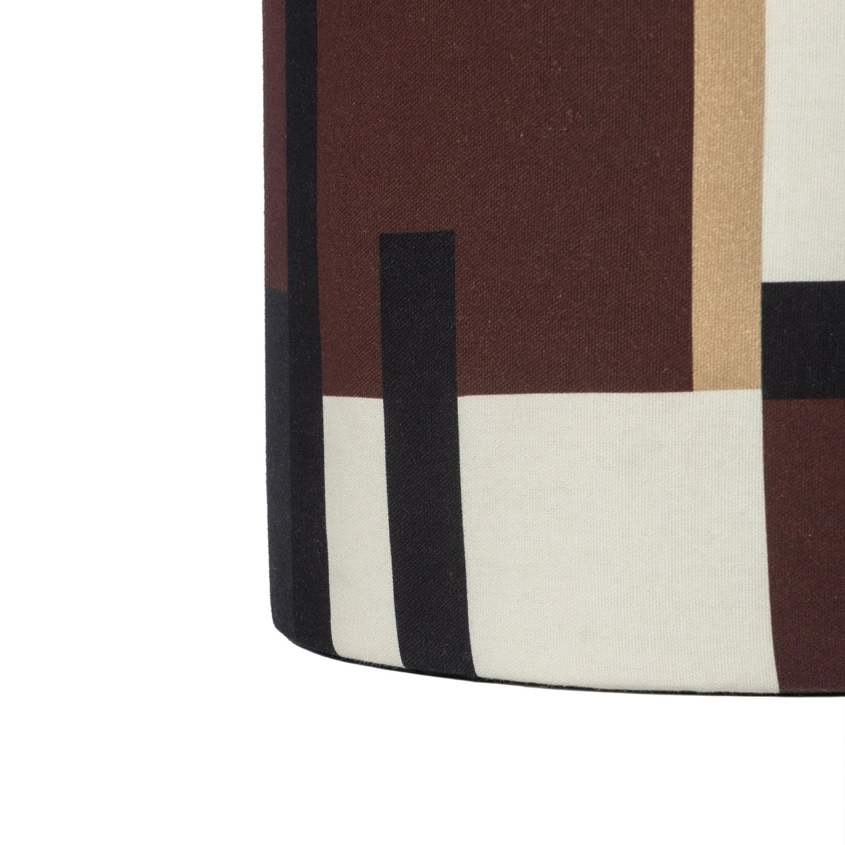 TOV Lucy Mud Brown Abstract Print Mushroom Stool