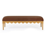 TOV Oodle Bronze Vegan Mohair Bench