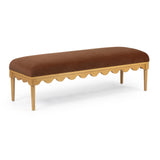 TOV Oodle Bronze Vegan Mohair Bench