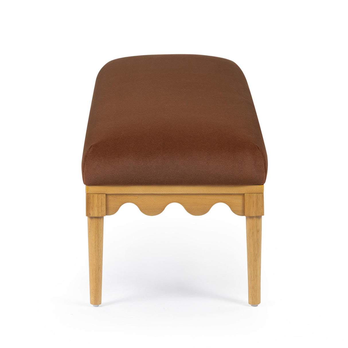 TOV Oodle Bronze Vegan Mohair Bench