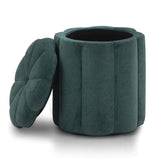 TOV Fleur Peacock Storage Ottoman