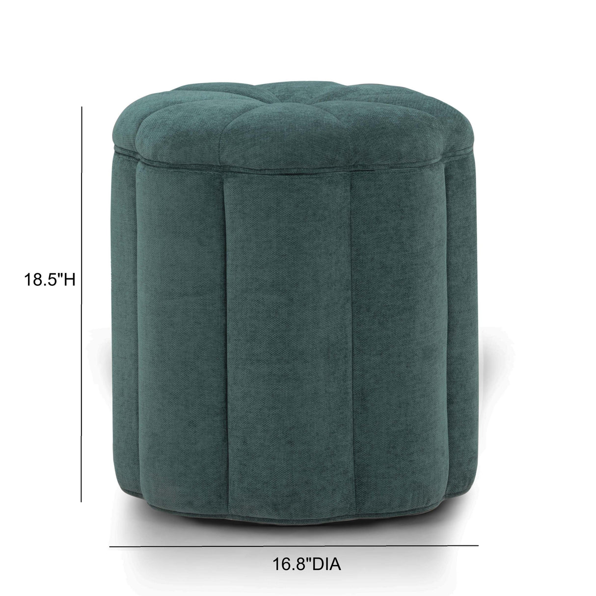 TOV Fleur Peacock Storage Ottoman