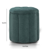 TOV Fleur Peacock Storage Ottoman
