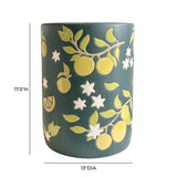 TOV Tempest Ceramic Table in Lemon Citrus