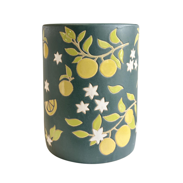 TOV Tempest Ceramic Table in Lemon Citrus