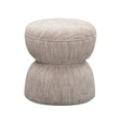 TOV Tomlin Beige Gaming Ruched Ottoman