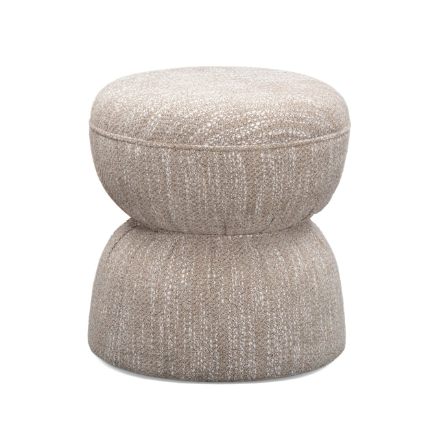 TOV Tomlin Beige Gaming Ruched Ottoman