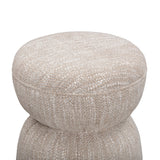 TOV Tomlin Beige Gaming Ruched Ottoman