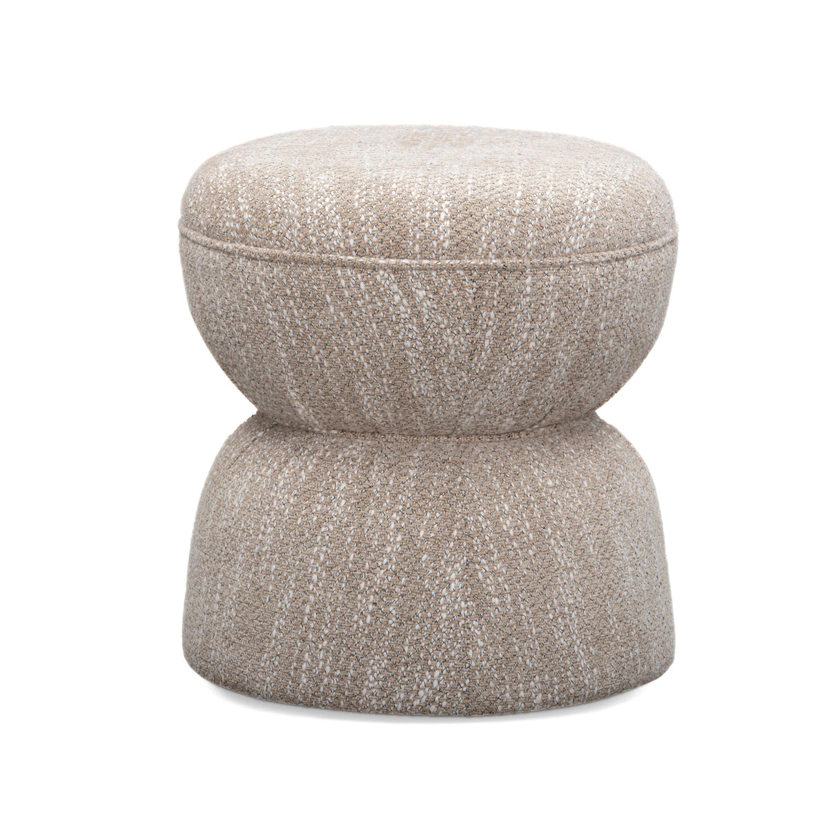 TOV Tomlin Beige Gaming Ruched Ottoman