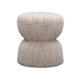 TOV Tomlin Beige Gaming Ruched Ottoman