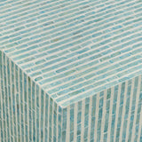 TOV Earl Light Blue Capiz Shell Coffee Table