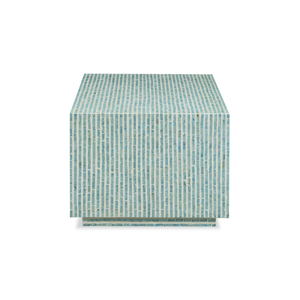 TOV Earl Light Blue Capiz Shell Coffee Table