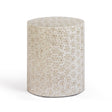 TOV Lorna Stool in Pearl Petal Capiz Shell Motif