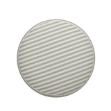 TOV Masha Khaki Striped Linen Stool