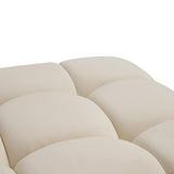 TOV Calliope Cream Performance Velvet Modular Ottoman