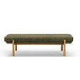 TOV Julianna Green Textured Fabric Bench