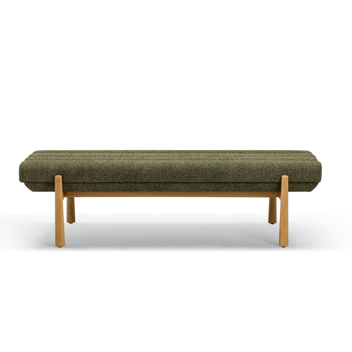 TOV Julianna Green Textured Fabric Bench