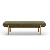 TOV Julianna Green Textured Fabric Bench