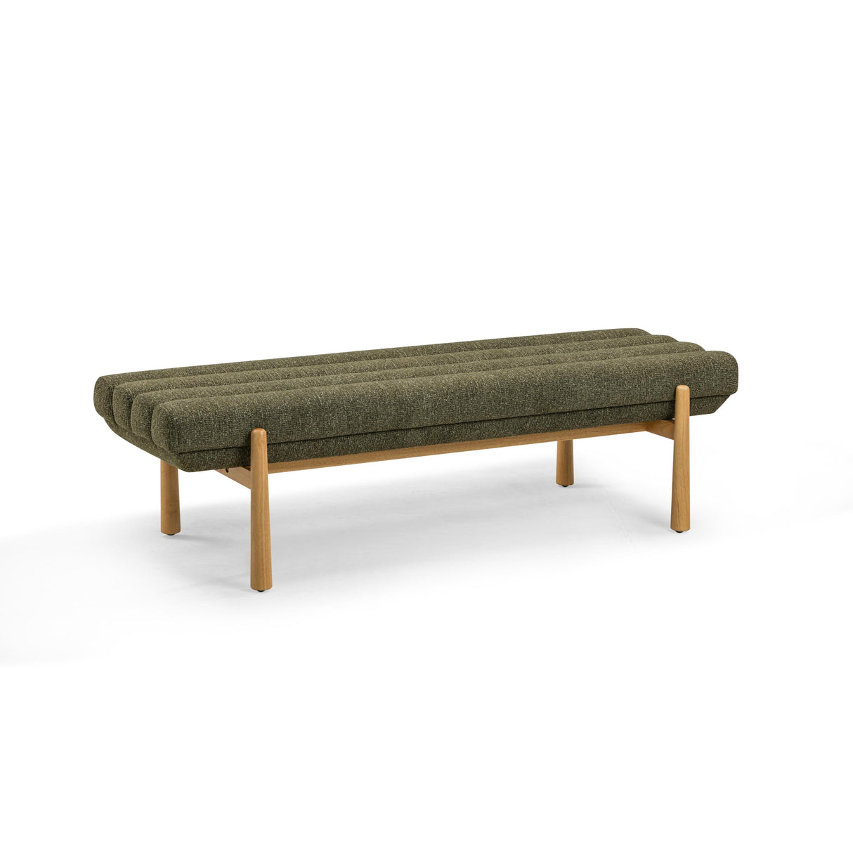 TOV Julianna Green Textured Fabric Bench
