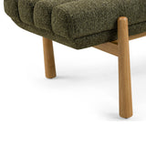 TOV Julianna Green Textured Fabric Bench